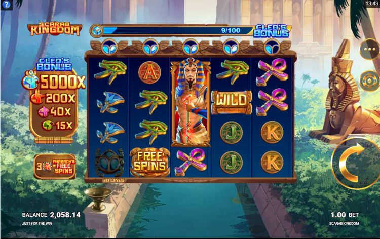 Scarab Kingdom Gokkast - Gameplay