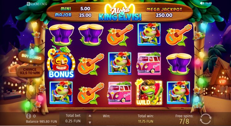 Aloha King Elvis Free Spins