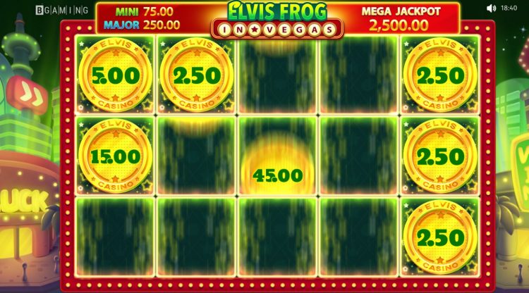 Elvis Frog in Vegas Coin Respin