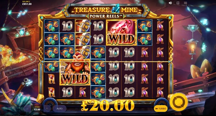 Treasure Mine Power Reels Speciale Wilds Bonus