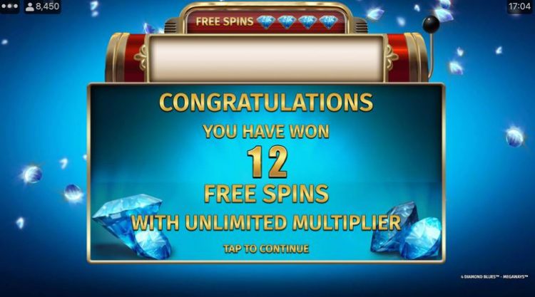 4 Diamonds Blues Megaways Free Spins