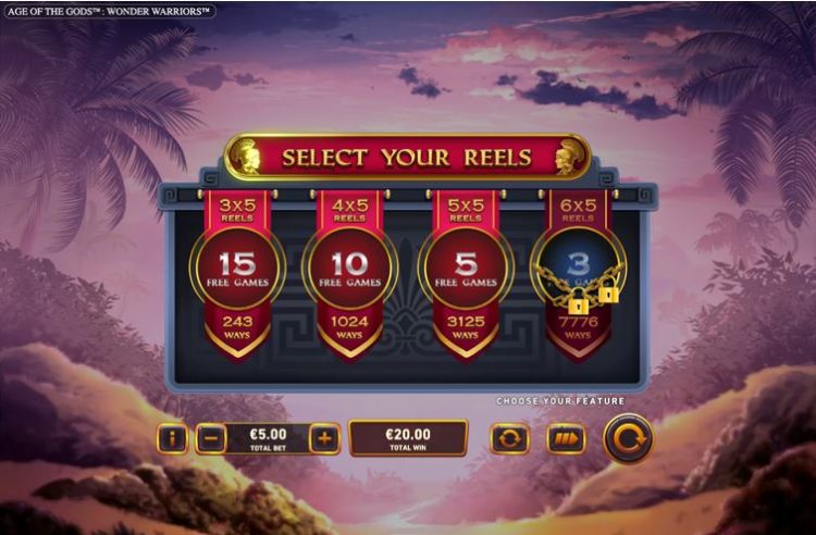 Age of the Gods Wonder Warriors Free Spins