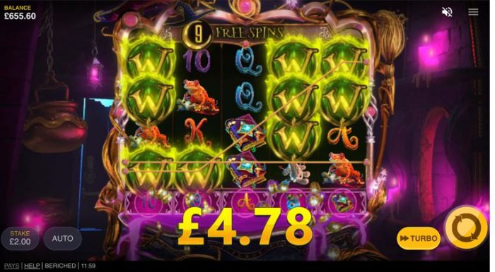Beriched Free Spins Bonus