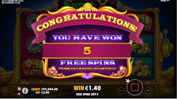 Free Spins Super X