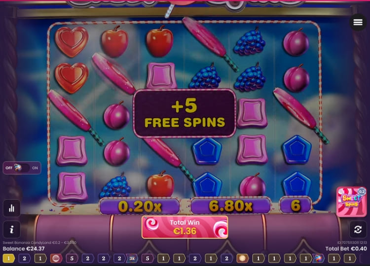 Sweet Bonanza Candyland Sweet Spins Bonus