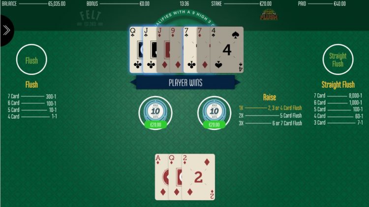 High Card Flush spelen