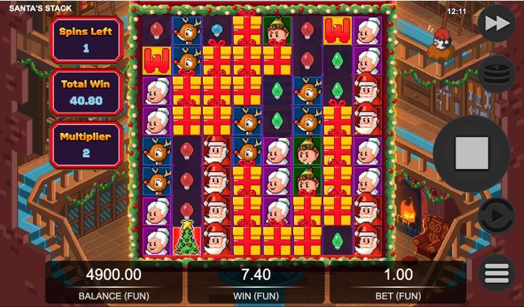 Free Spins bij Santa's Stack