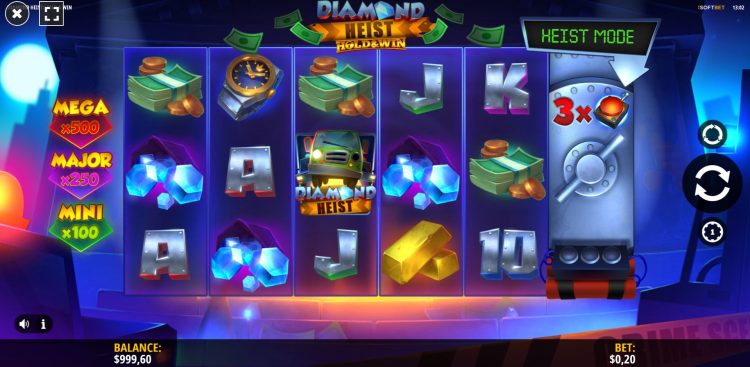 Diamond Heist Hold and Win Gokkast Review