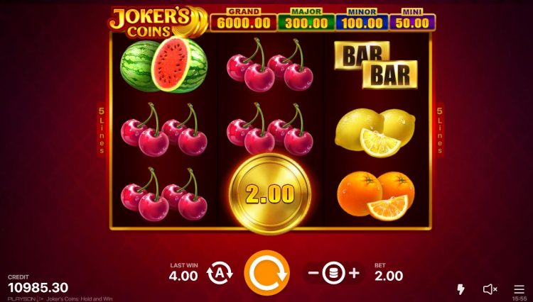 Joker's Coins Hold and Win Gokkast Review