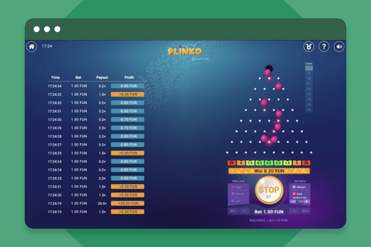 Casino Plinko Spelen