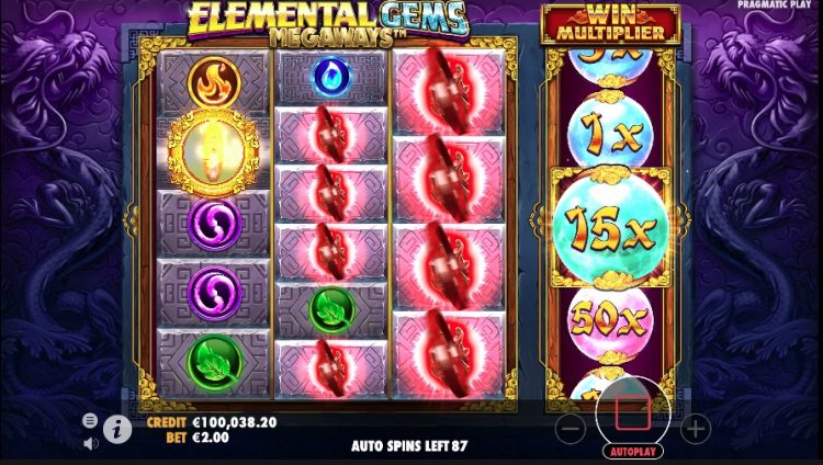 Elemental Gems Megaways Big win