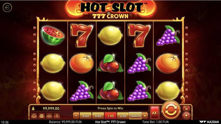 Hot Slot 777 Crown Gameplay