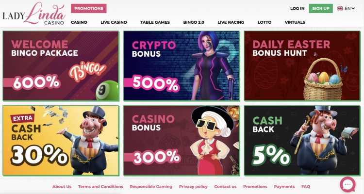 Lady Linda Casino Bonus