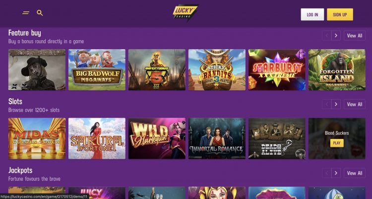 LuckyCasino Spelaanbod