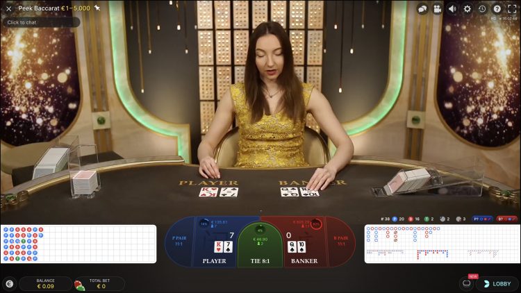 Peek Baccarat Gameplay