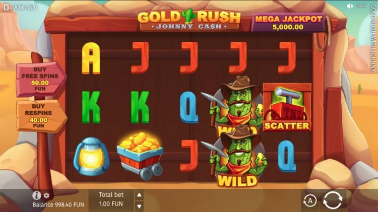 Gold Rush with Johnny Cash Gameplay