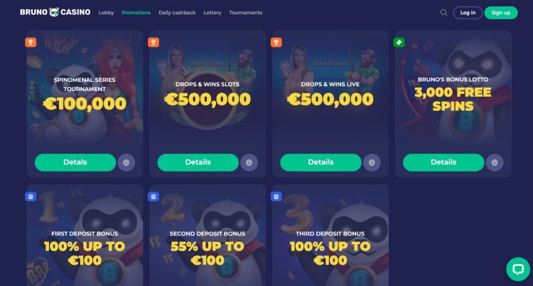 code bonus bruno casino