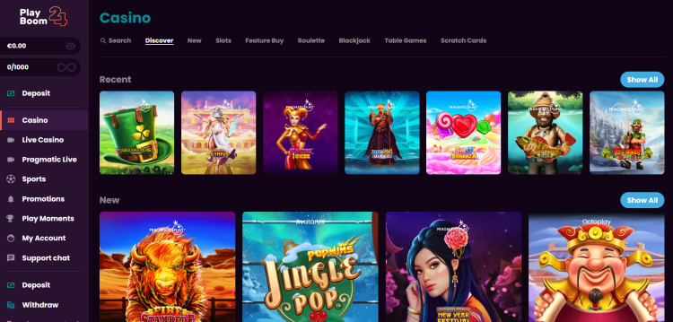 PlayBoom24 Casino Nederland