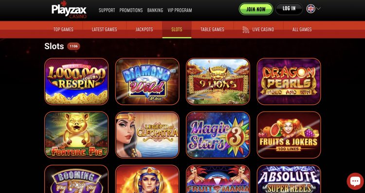 Playzax Casino - Spelaanbod - Gokkasten