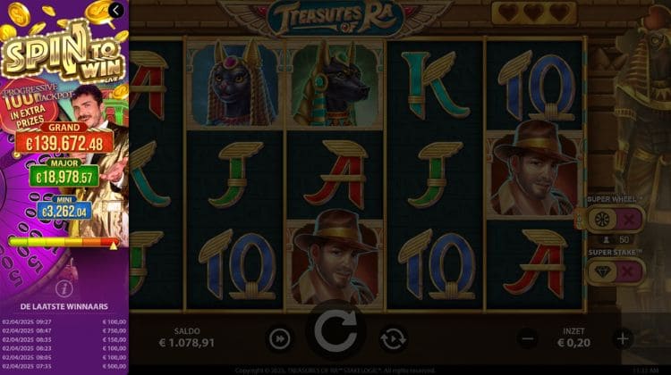 Spin To Win Treasures of Ra