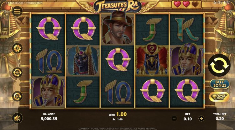 Treasures of Ra - Gameplay