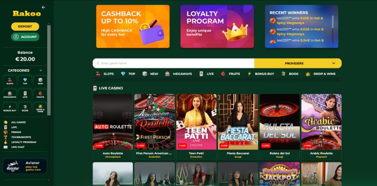 Rakoo Casino – Betrouwbaar