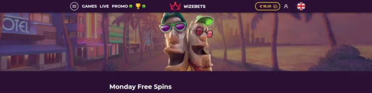 Wizebets - Free Spins Bonus
