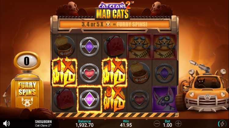 Cat Clans 2 Mad Cats - Furry Spins Max