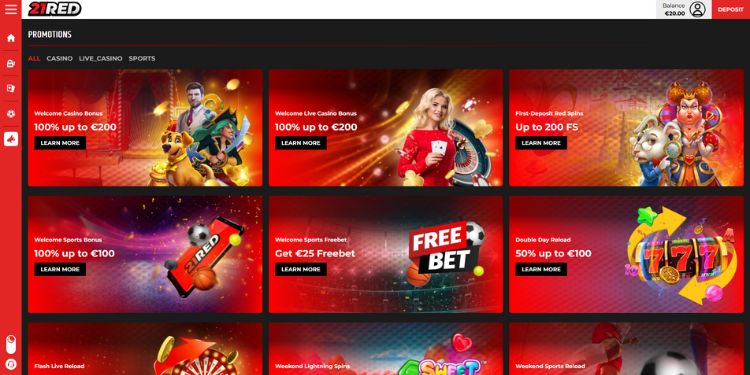 21Red Promoties en Bonussen