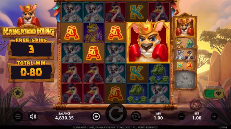 Kangaroo King Free Spins Bonus