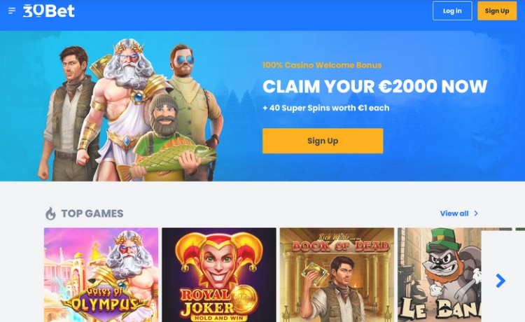 Is 30Bet Casino betrouwbaar? Expert Review van CasinoJager