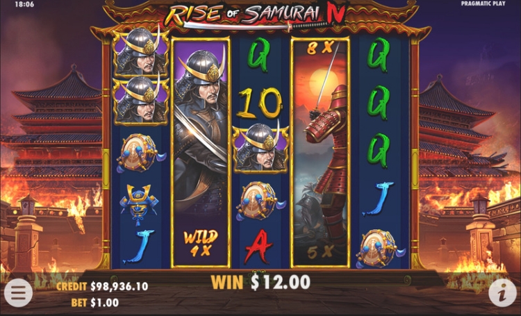 Rise of Samurai IV Free Spins Bonus