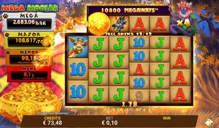 Mega Moolah Megaways Free Spins Bonus