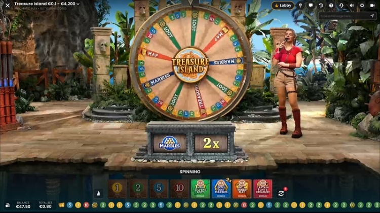 Pragmatic Play Treasure Island Live Gameplay