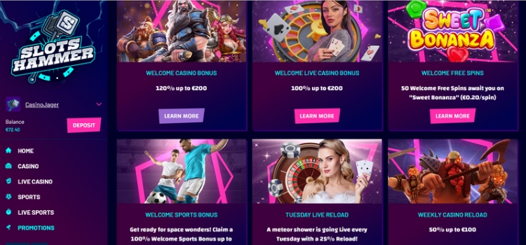 Slots Hammer Promoties en Bonussen