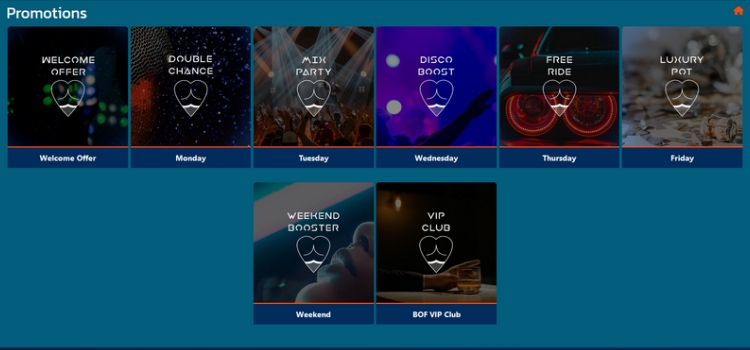 BOF Casino Promoties en Bonussen