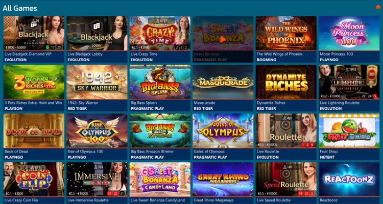 BOF Casino Spelaanbod
