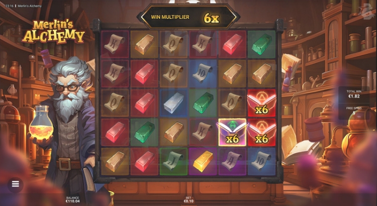Merlin's Alchemy Free Spins Bonus