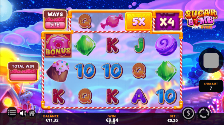 Sugar Bomb MultiBoost slot Free Spins