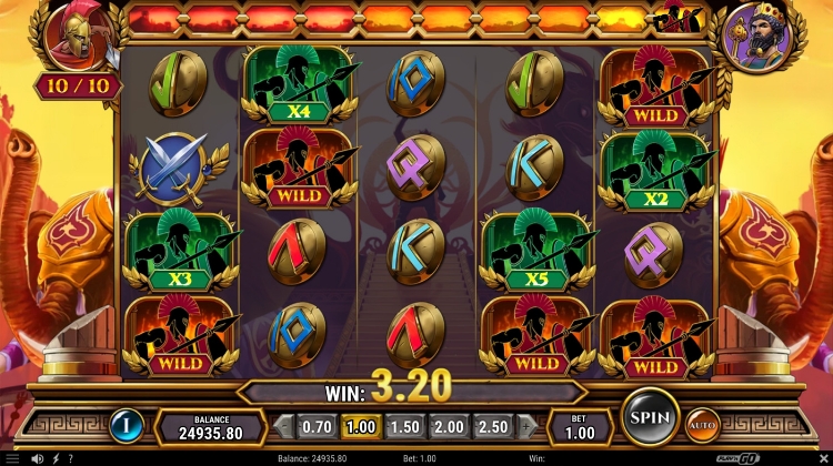 Undefeated Xerxes Free Spins