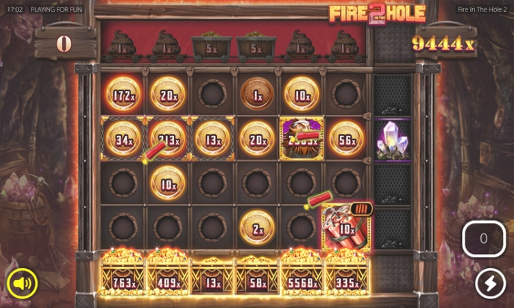Fire in the Hole 2 Free Spins Bonus