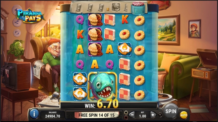 Piranha Pays Free Spins Level 2