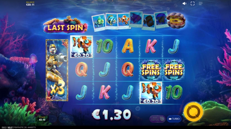 Fishtastic Free Spins Bonus