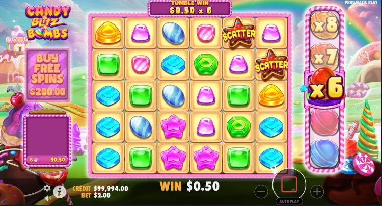 Candy Blitz Bombs - Pragmatic Play - Gameplay
