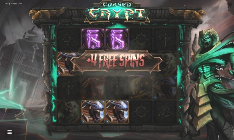 Cursed Crypt Wrath of Sobek Free Spins Bonus