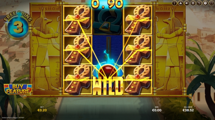 Golden Wheels of Egypt Mini Free Spins