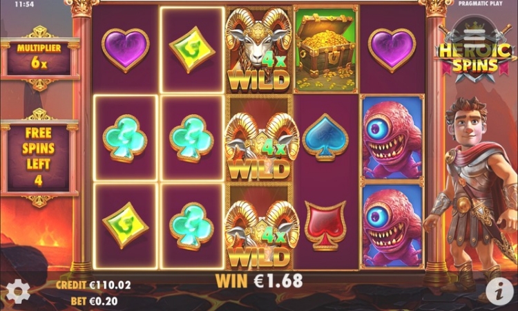 Heroic Spins Free Spins Bonus