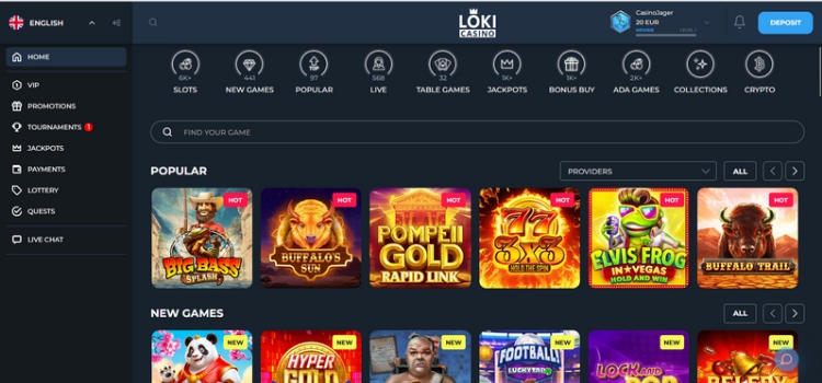 Loki Casino Spelaanbod