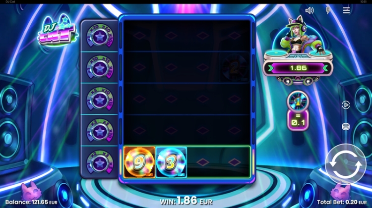 Push Gaming DJ Cat Gameplay