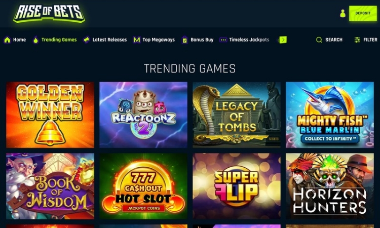 Rise of Bets Casino Spelaanbod